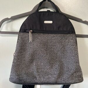 Baggallini Charcoal and Black unisex Backpack/Sling Crossbody Bag